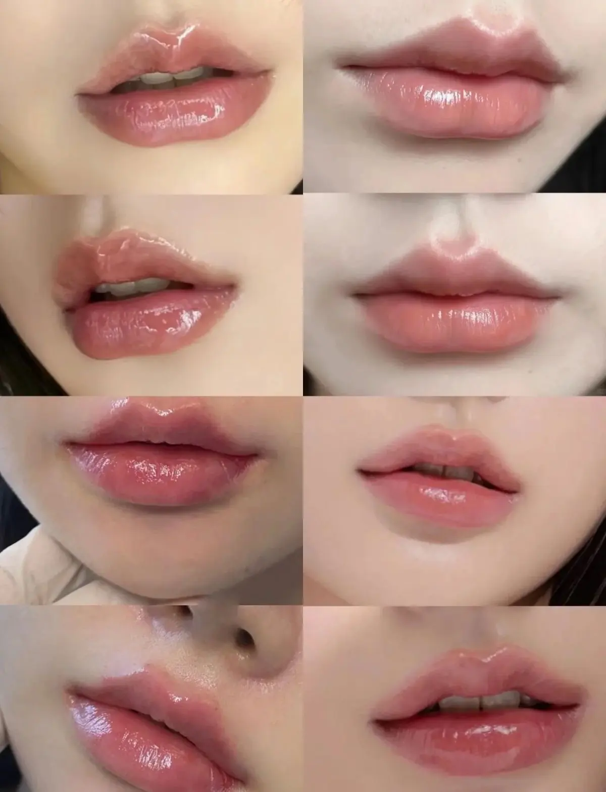 다양한 컬러의 립블러쉬 시술 사례 모음